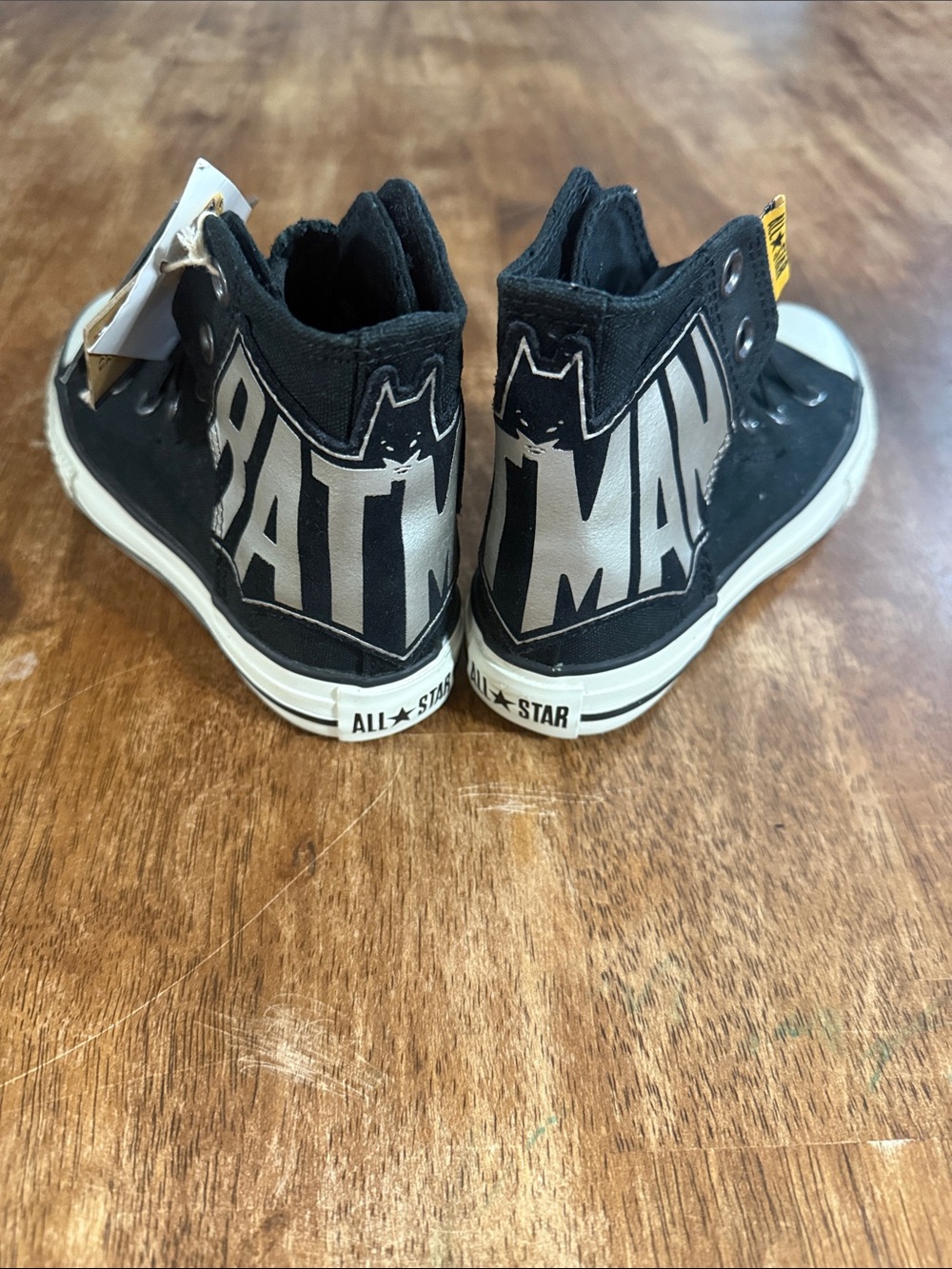 Kids Black Batman All Star High Tops by Converse